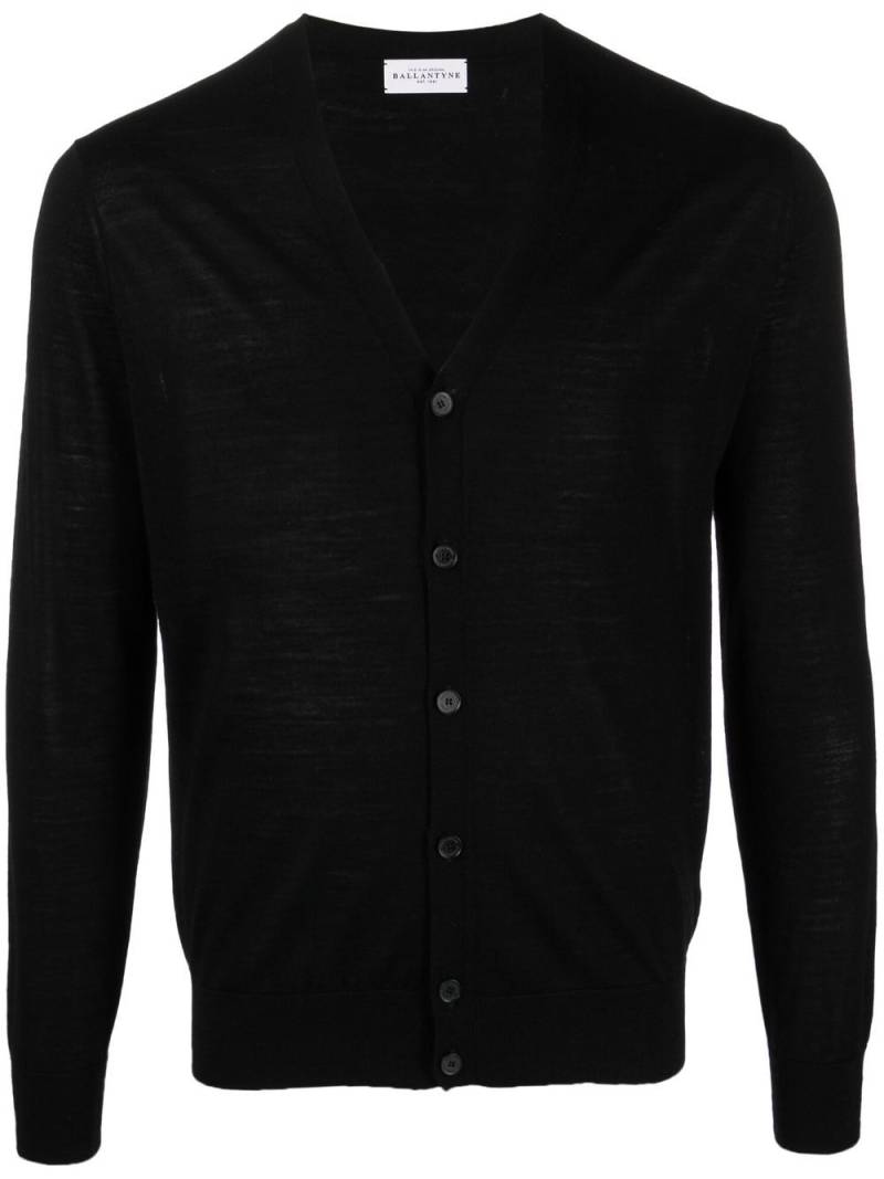 Ballantyne V-neck wool cardigan - Black von Ballantyne