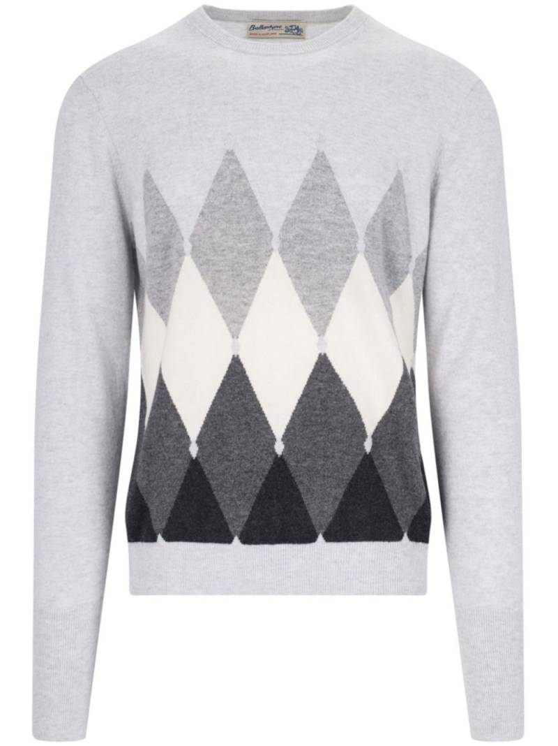 Ballantyne argyle-intarsia jumper - Grey von Ballantyne