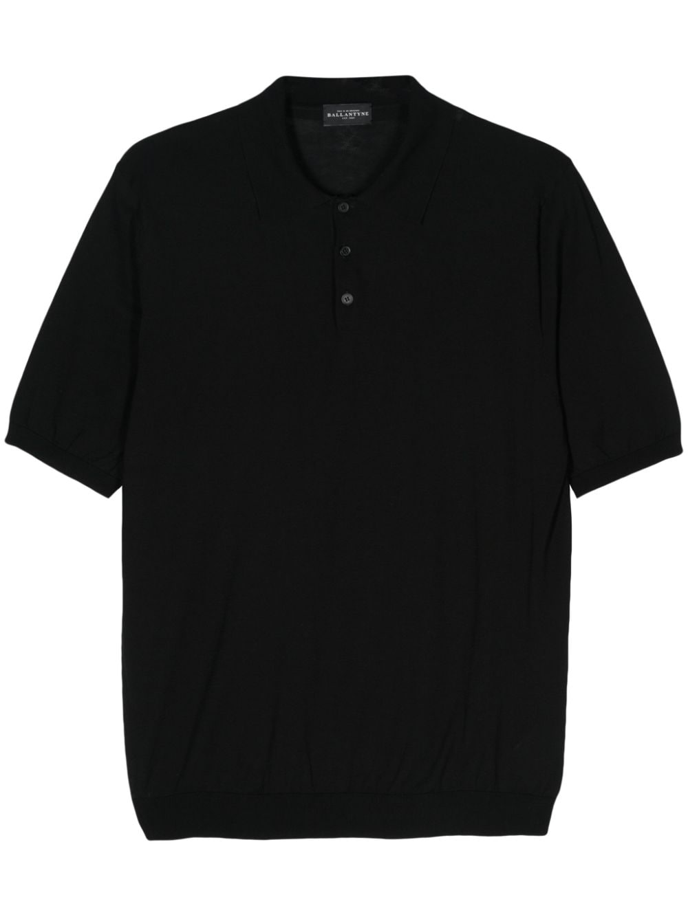 Ballantyne cotton polo shirt - Black von Ballantyne