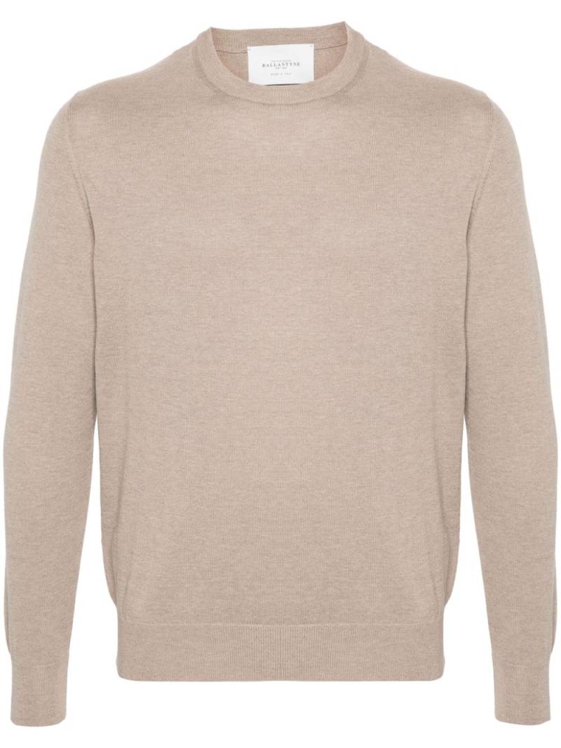 Ballantyne crew-neck fine-knit jumper - Neutrals von Ballantyne