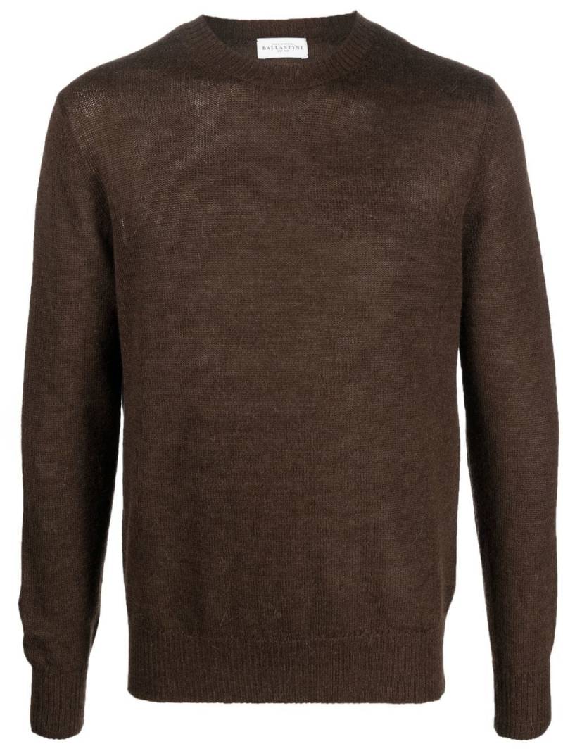 Ballantyne crew-neck llama jumper - Brown von Ballantyne