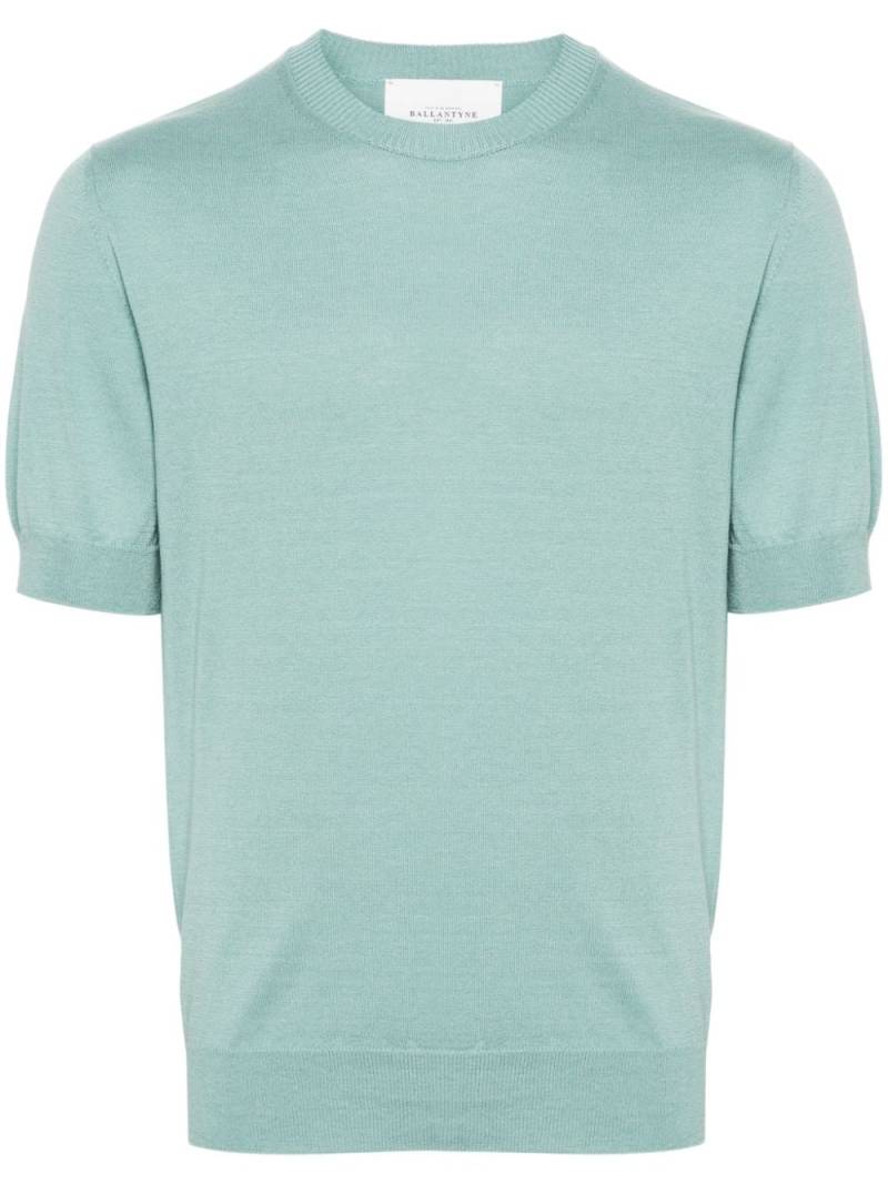 Ballantyne crew-neck short-sleeve jumper - Green von Ballantyne