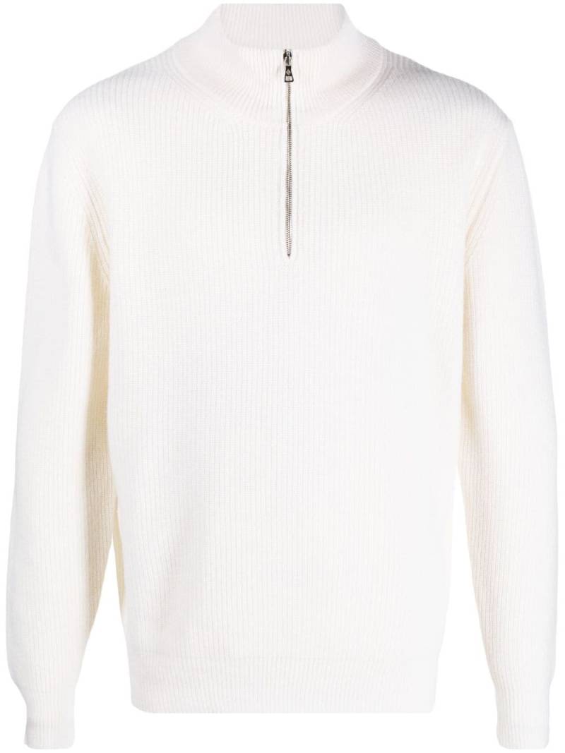 Ballantyne half-zip wool jumper - Neutrals von Ballantyne