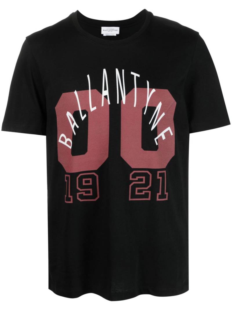 Ballantyne logo-print cotton T-shirt - Black von Ballantyne