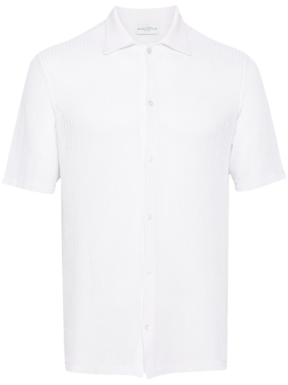 Ballantyne open-knit linen shirt - White von Ballantyne