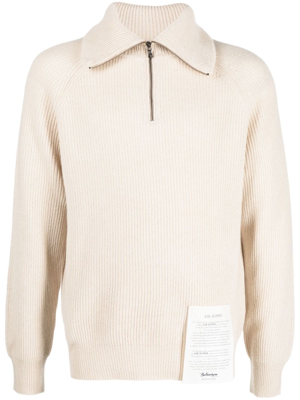 Ballantyne ribbed-knit cashmere jumper - Neutrals von Ballantyne