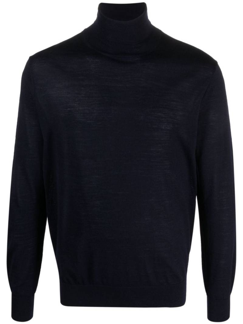 Ballantyne roll-neck fine-knit jumper - Blue von Ballantyne