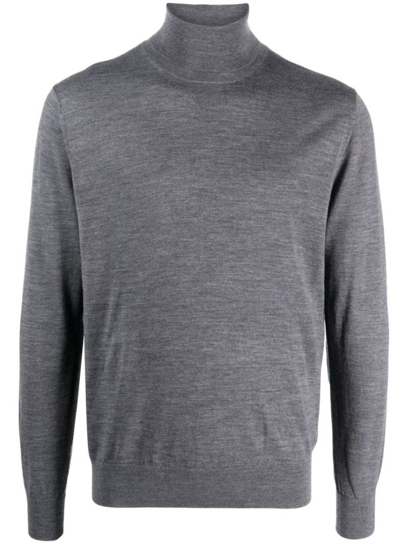 Ballantyne roll-neck fine-knit jumper - Grey von Ballantyne