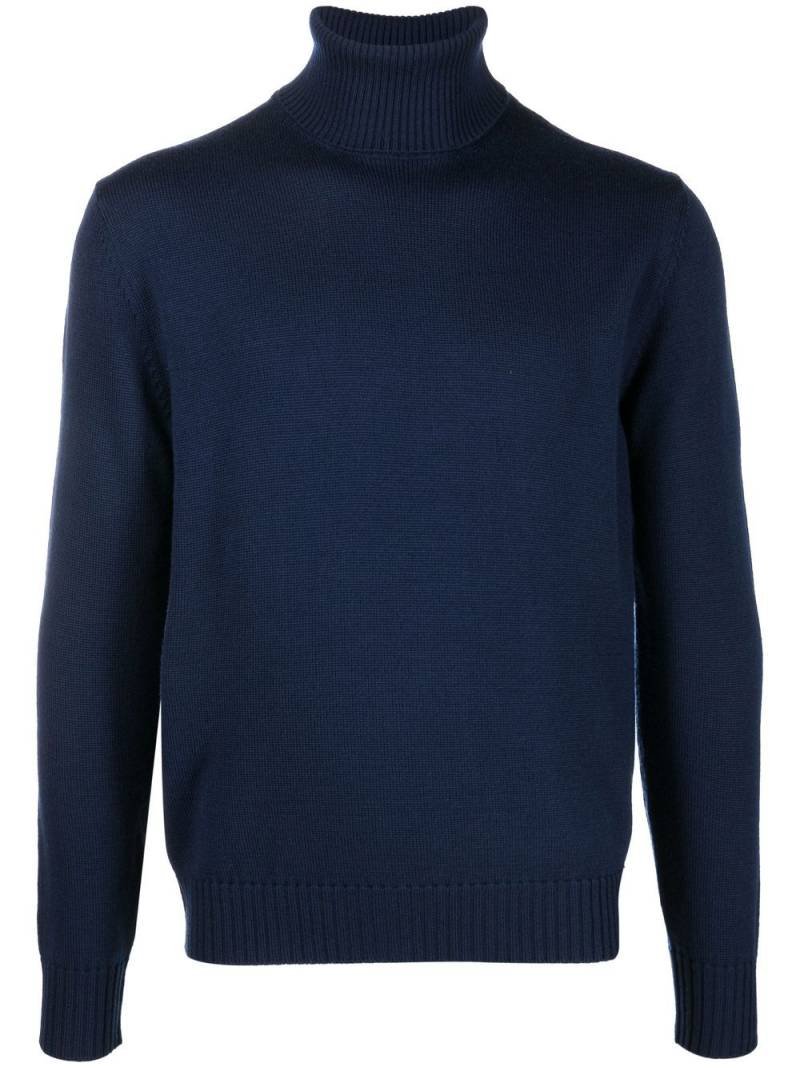 Ballantyne roll-neck wool jumper - Blue von Ballantyne