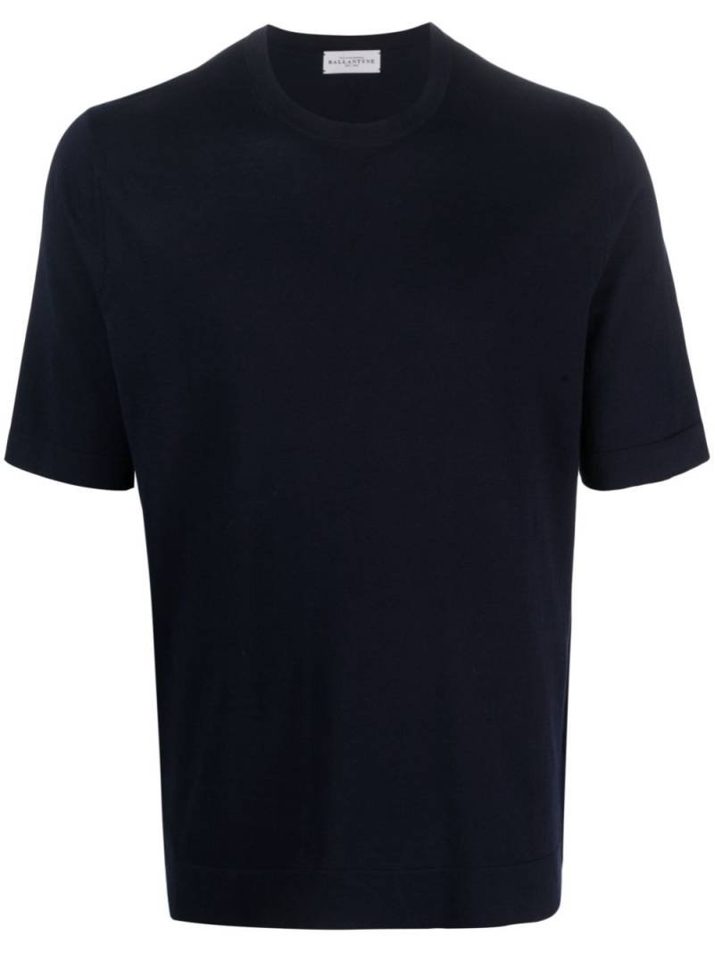 Ballantyne round neck cotton T-shirt - Blue von Ballantyne