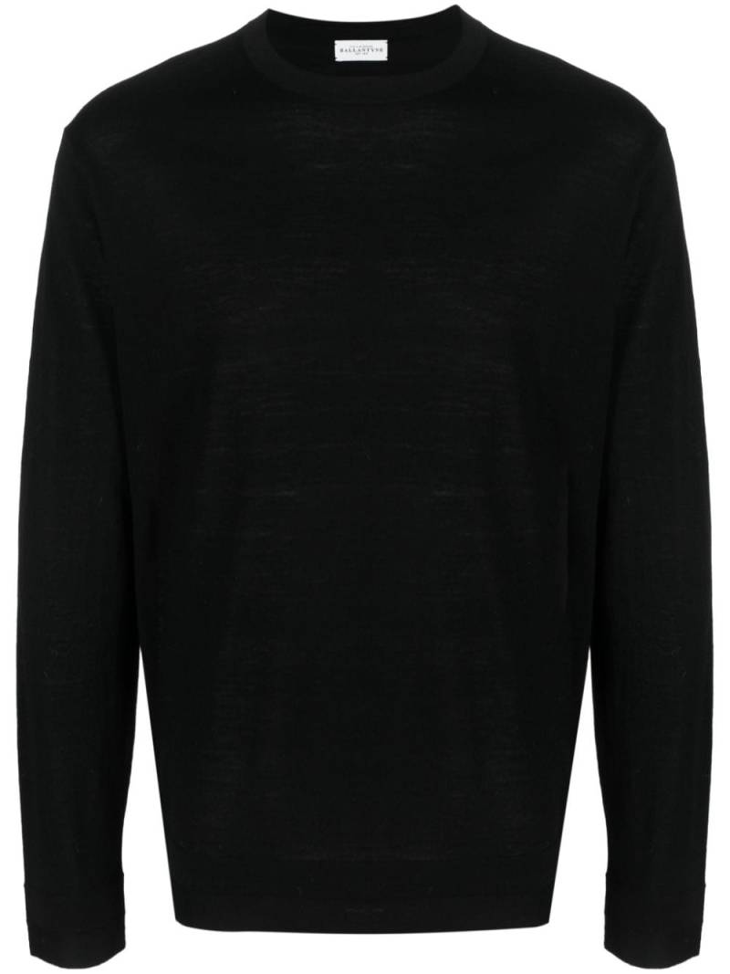 Ballantyne round-neck wool jumper - Black von Ballantyne