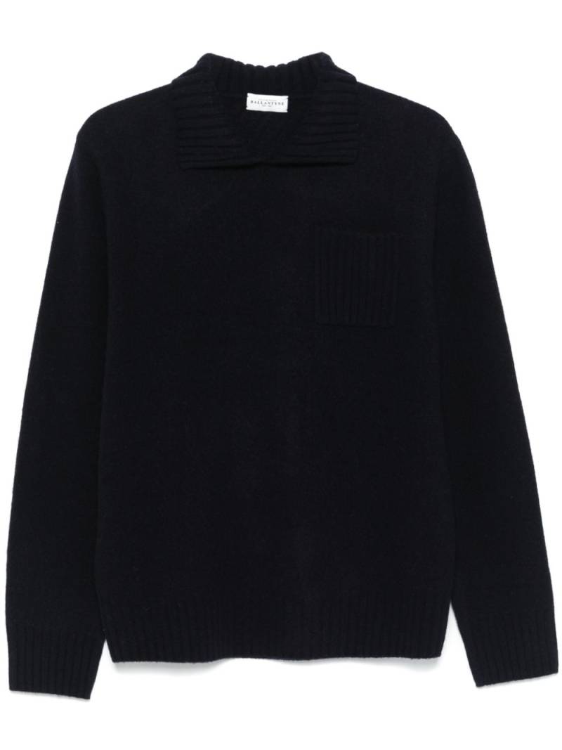 Ballantyne spread-collar sweater - Blue von Ballantyne