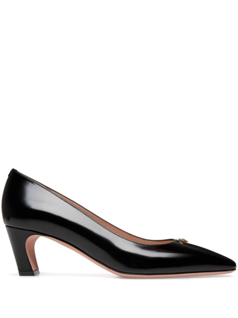 Bally 50mm logo-plaque pumps - Black von Bally