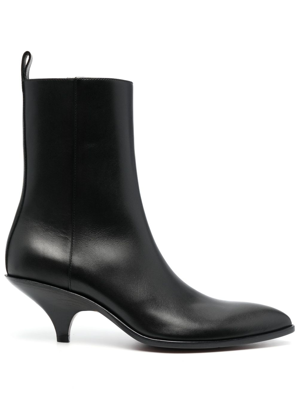 Bally 65mm pointed-tip leather boots - Black von Bally