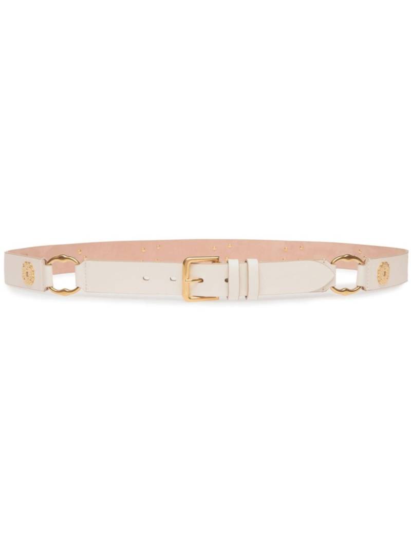 Bally Arkle buckle leather belt - White von Bally