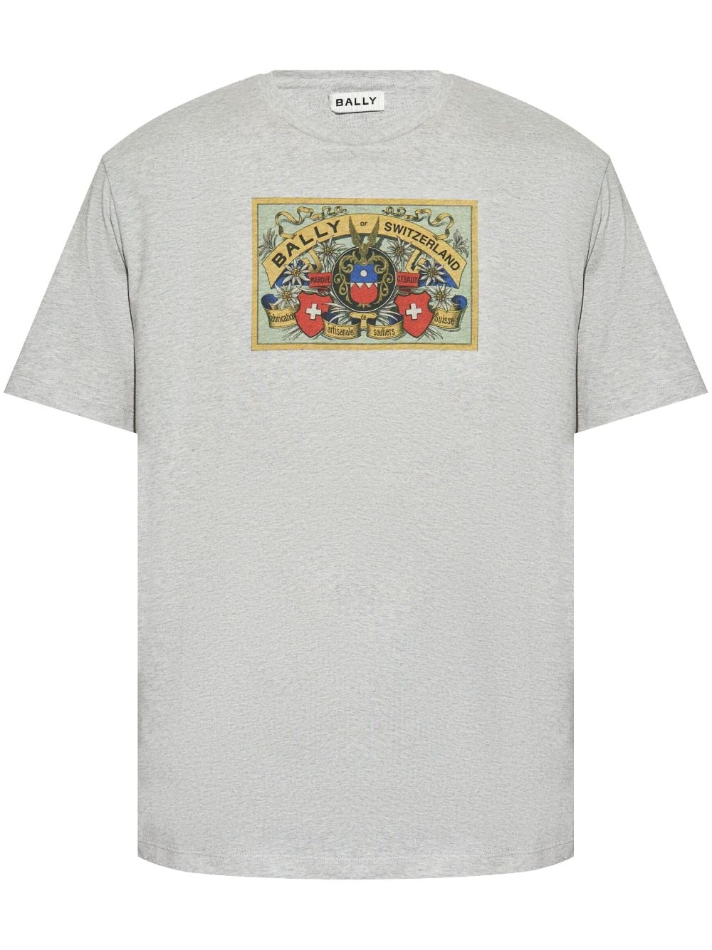 Bally Bally Crest Label T-shirt - Grey von Bally