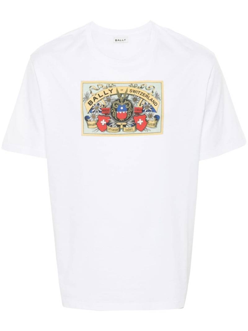 Bally Bally Crest-print T-shirt - White von Bally