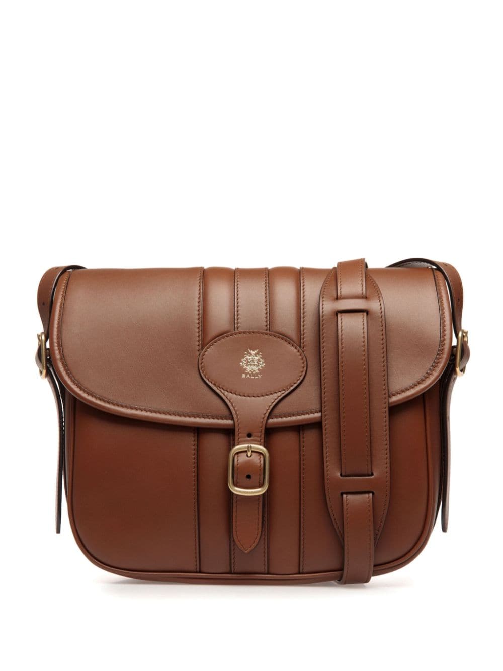 Bally Beckett leather messenger bag - Brown von Bally