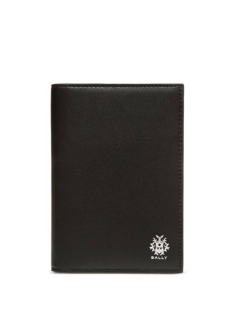 Bally Beckett logo-stamp leather passport holder - Black von Bally