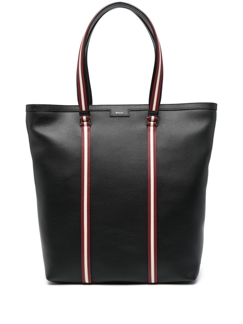 Bally Code grained leather tote bag - Black von Bally