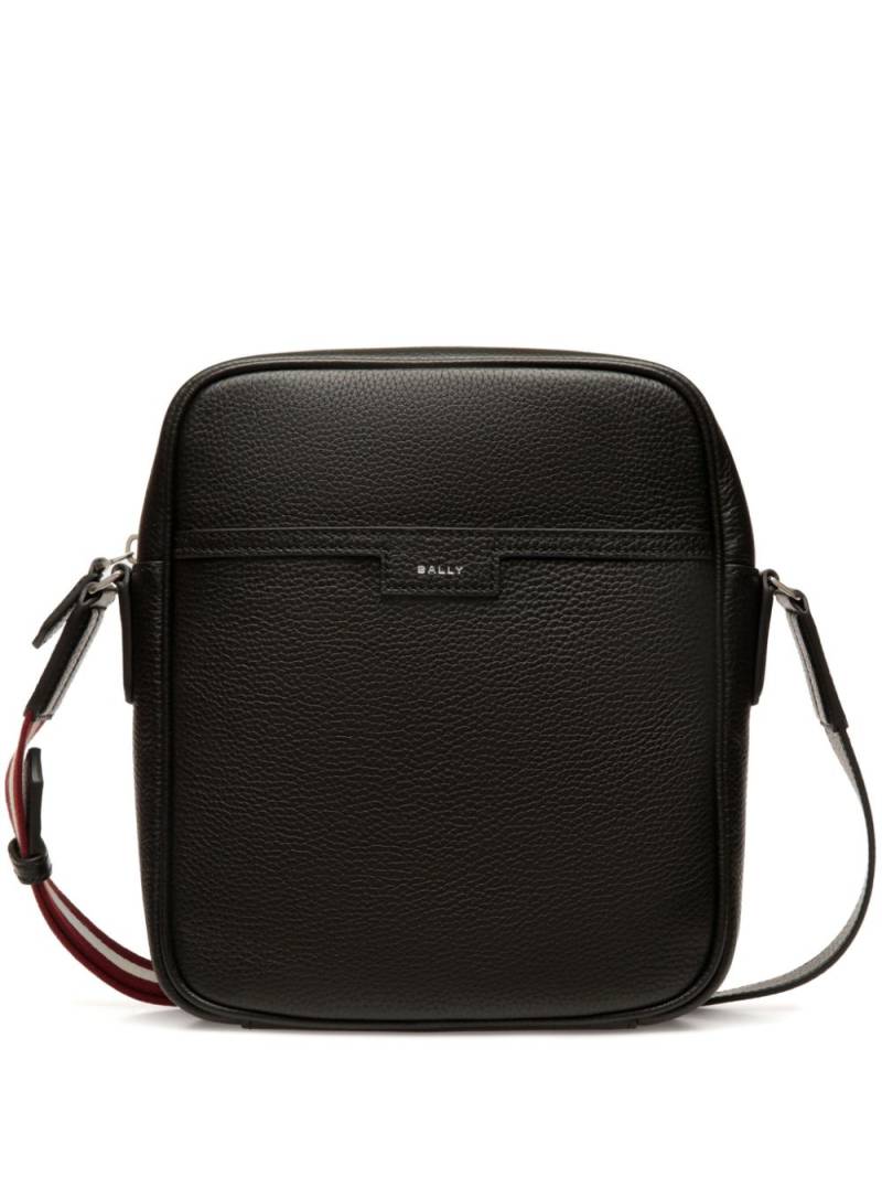 Bally Code leather messenger bag - Black von Bally