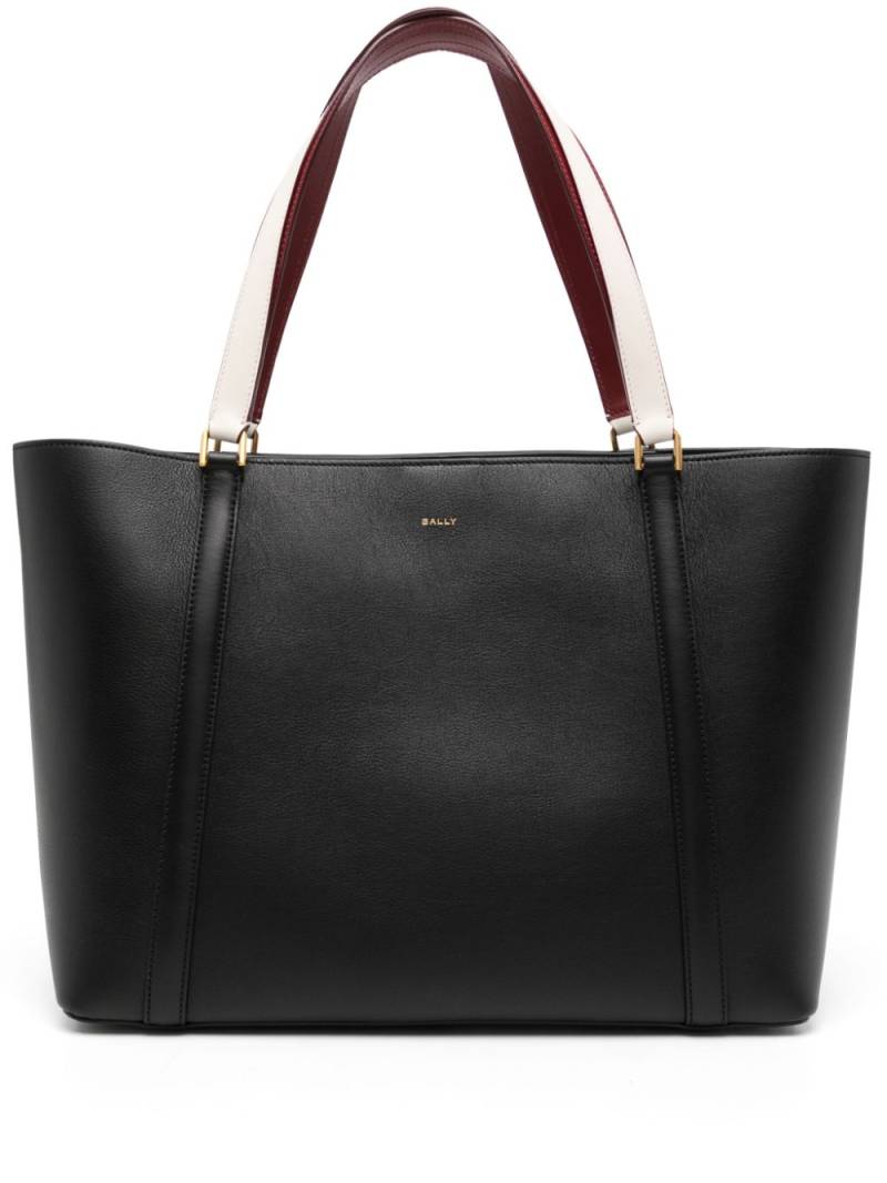 Bally Code leather tote bag - Black von Bally