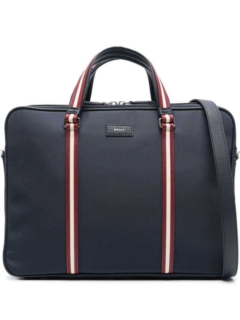 Bally Code stripe-detailing briefcase - Blue von Bally