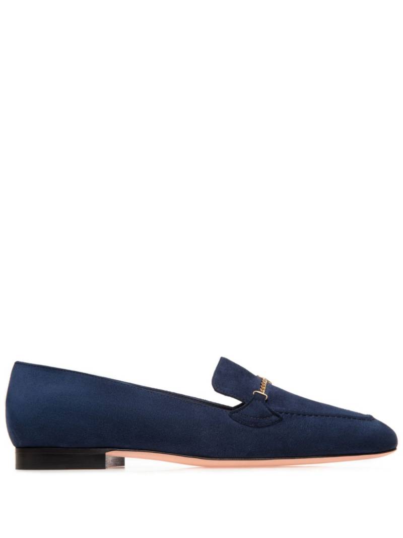 Bally Daily Emblem leather loafers - Blue von Bally