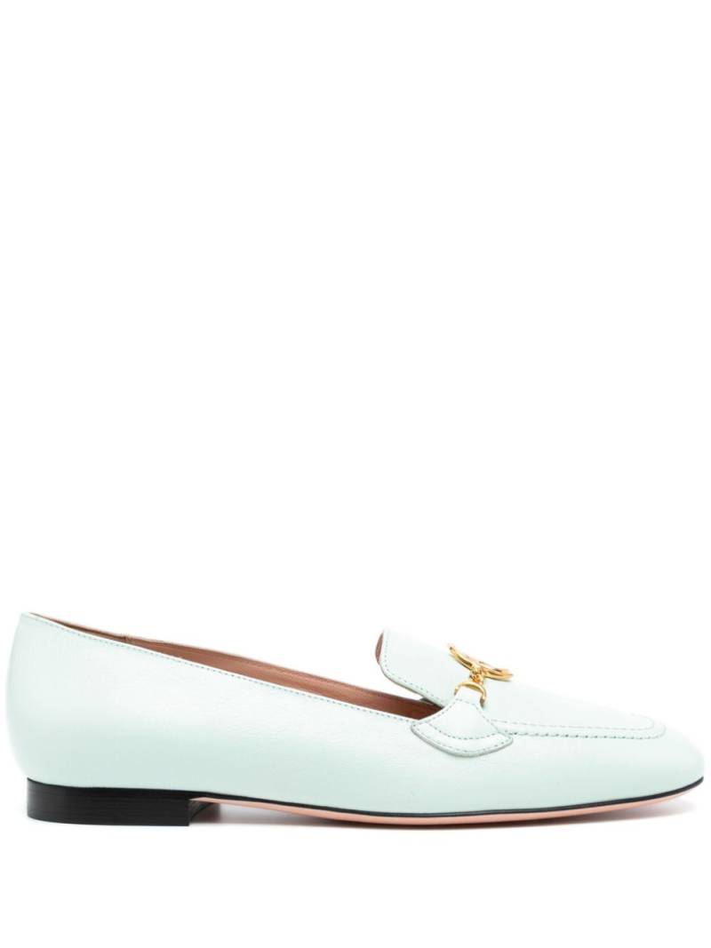 Bally Daily Emblem leather loafers - Green von Bally