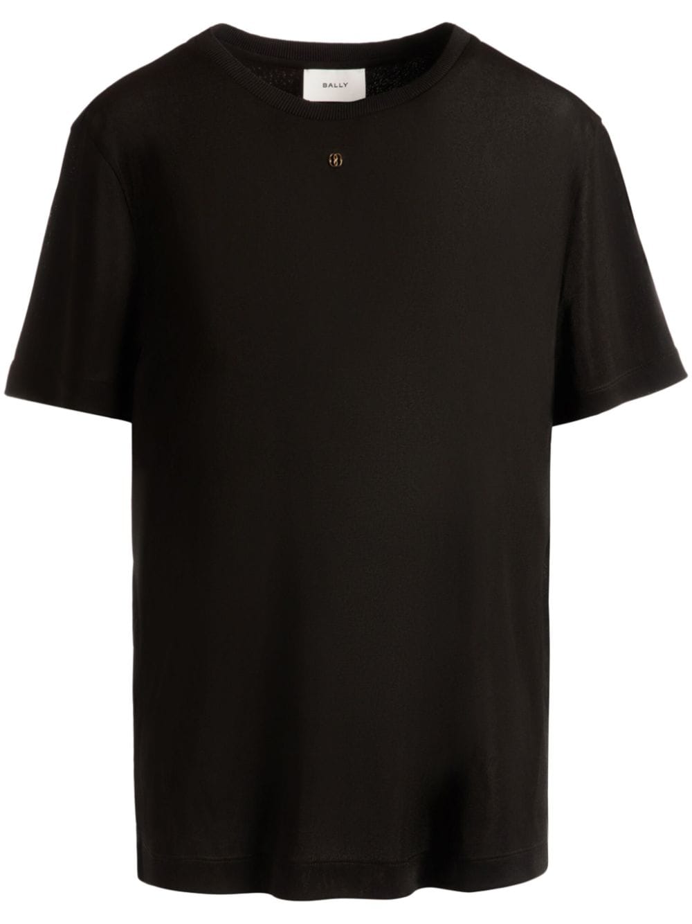 Bally Emblem-embellished jersey T-shirt - Black von Bally