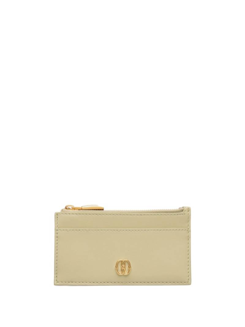 Bally Emblem leather card holder - Neutrals von Bally