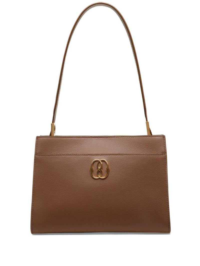 Bally Emblem leather shoulder bag - Brown von Bally