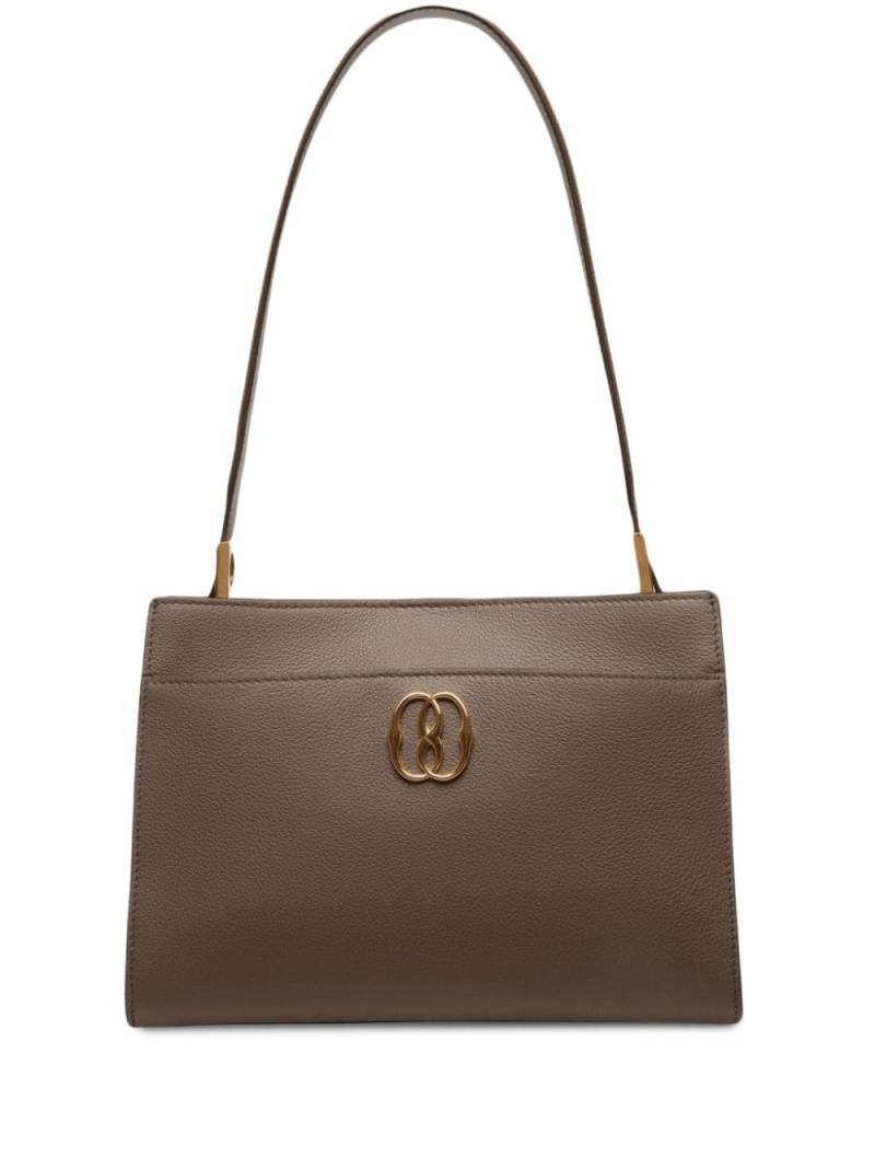 Bally Emblem logo-plaque leather shoulder bag - Brown von Bally