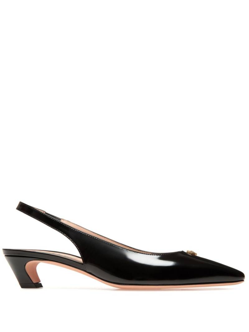 Bally Sylt 45mm slingback leather pumps - Black von Bally