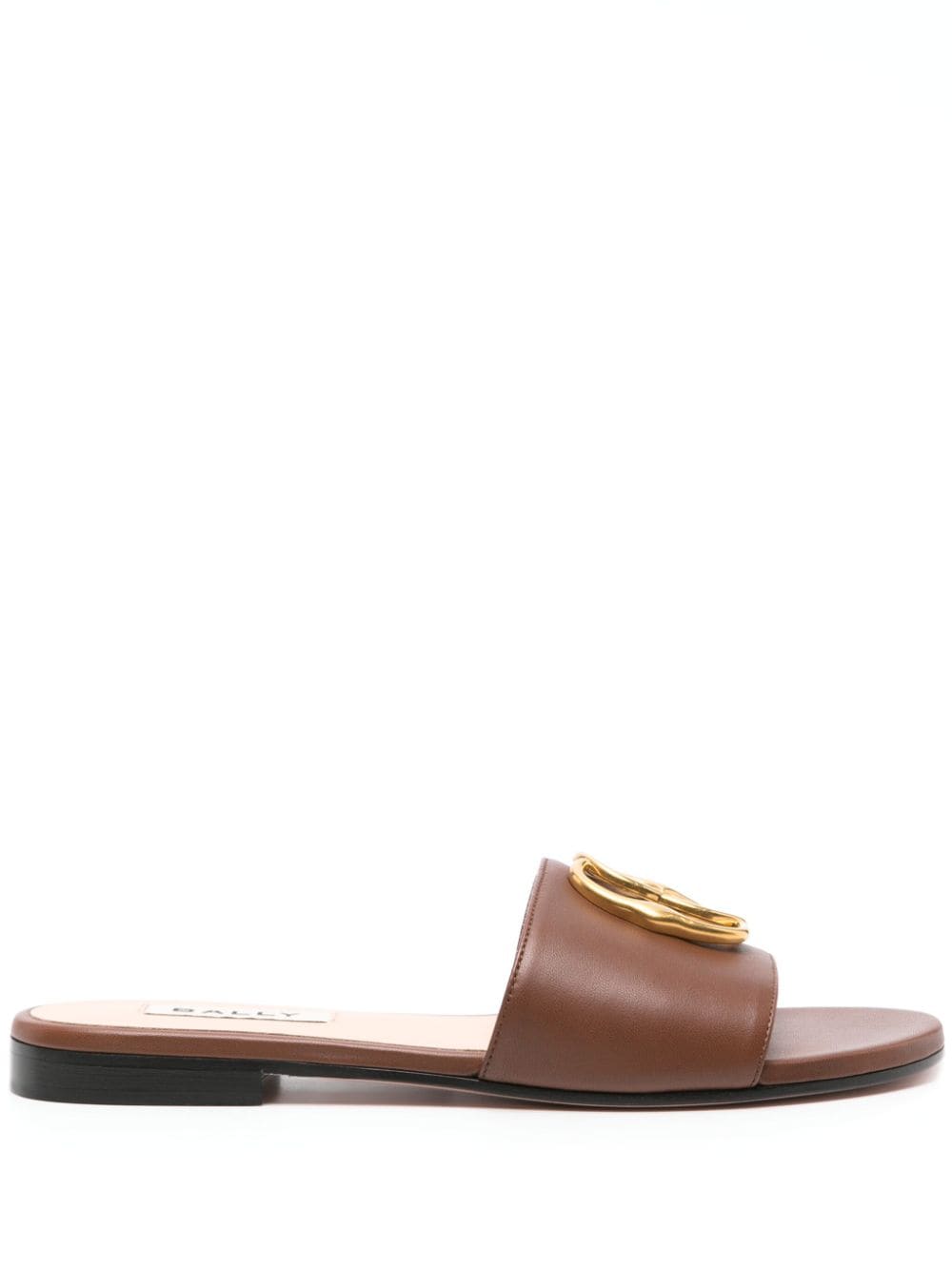 Bally Ghis leather mules - Brown von Bally