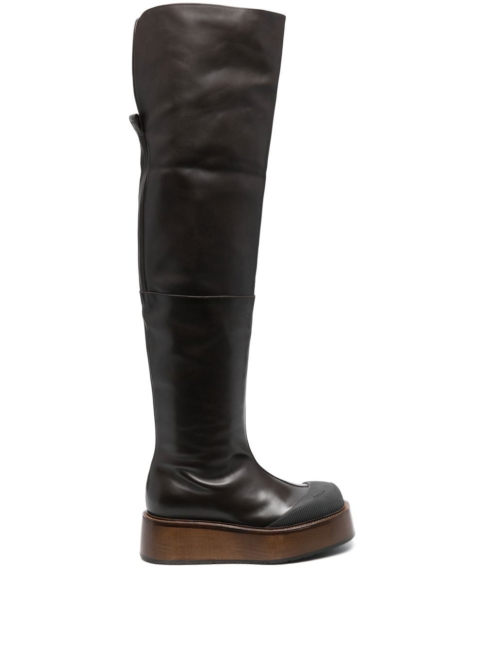 Bally Irenne thigh-high platform boots - Brown von Bally