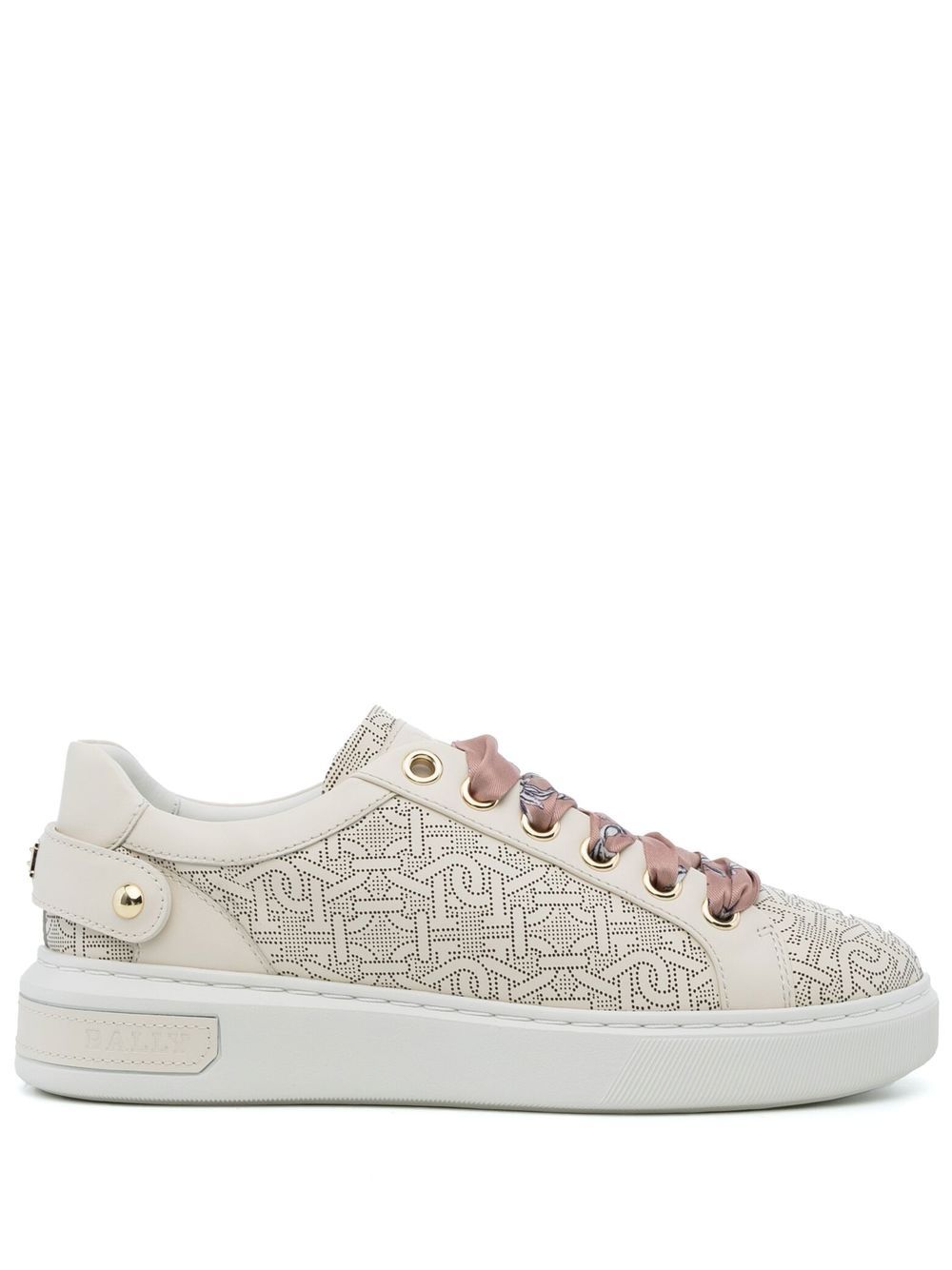 Bally Malya monogram low-top sneakers - White von Bally