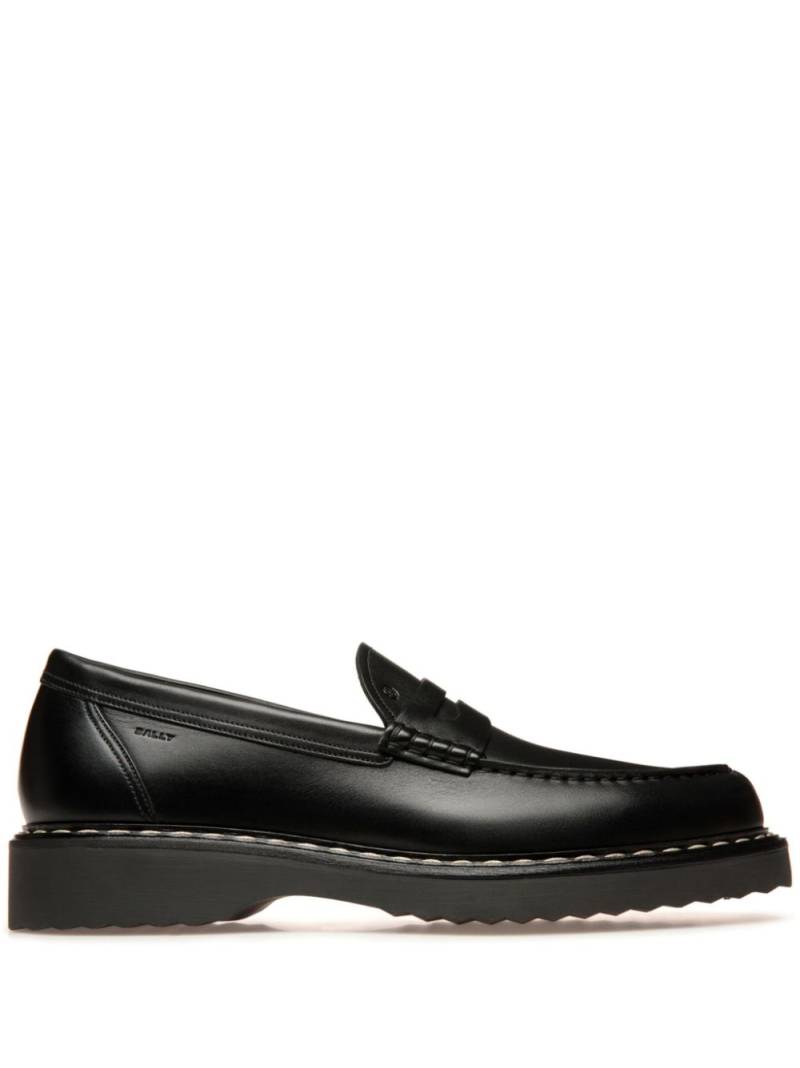 Bally Necko leather penny loafers - Black von Bally