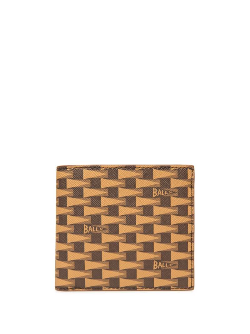 Bally Pennant logo-print wallet - Brown von Bally