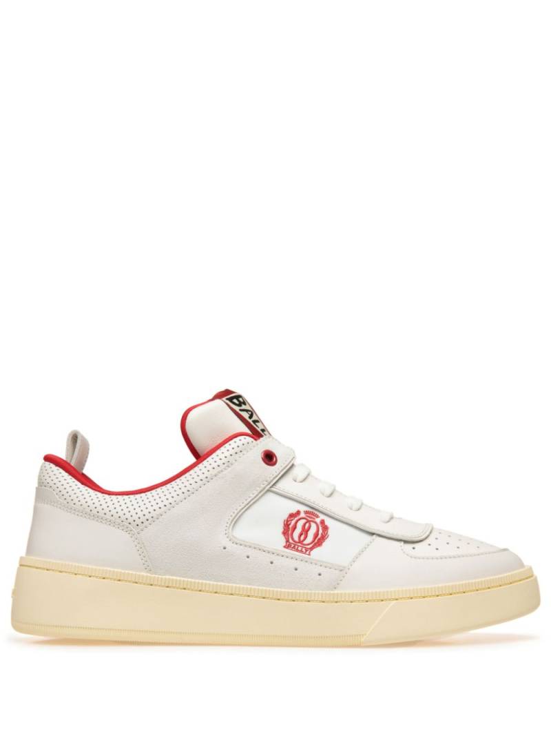 Bally Riweira logo-embroidered leather sneakers - White von Bally