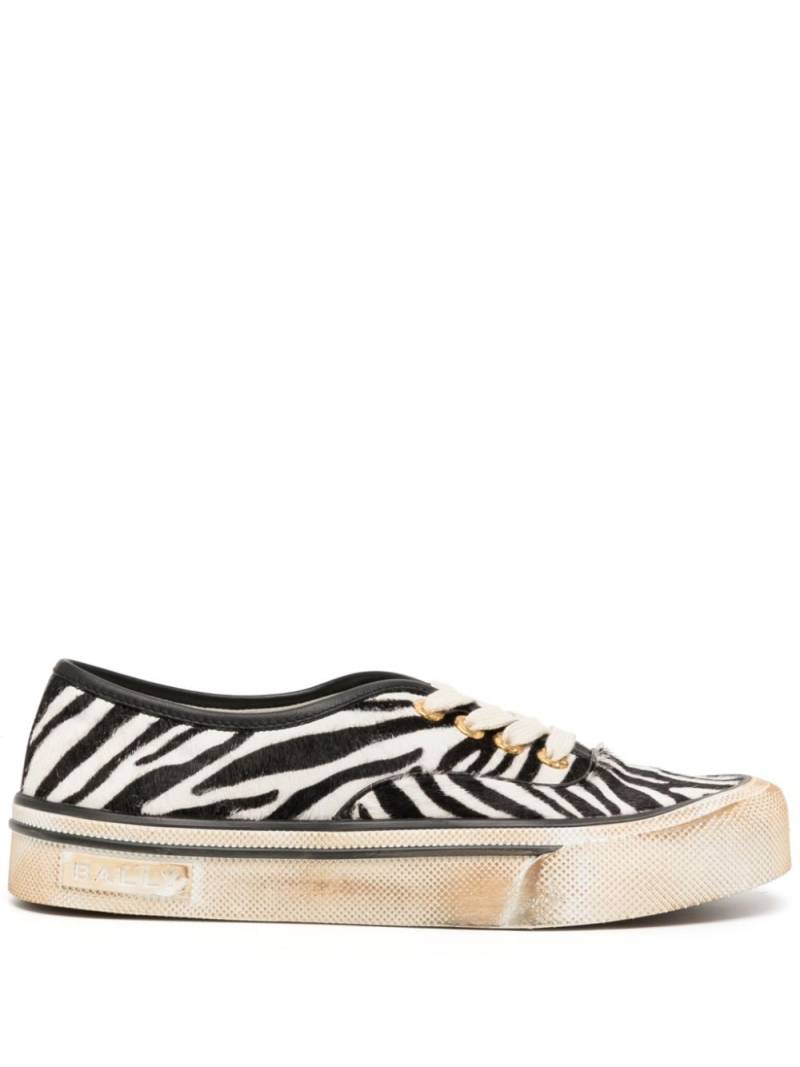 Bally Santa Ana zebra-print sneakers - Black von Bally