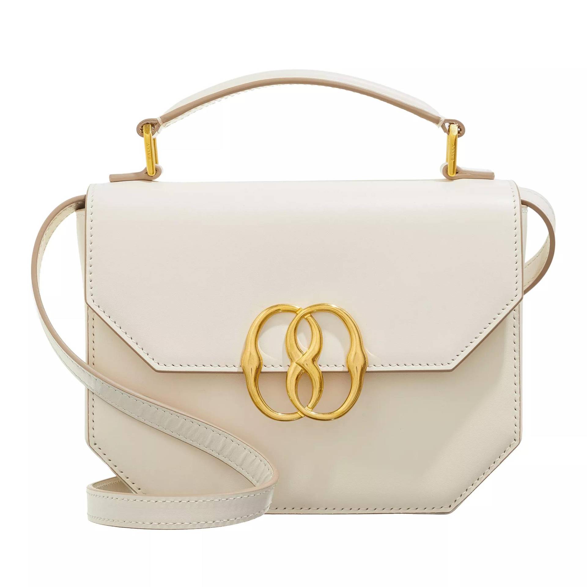 Bally Schultertasche - Emblem Folio - Gr. unisize - in Creme - für Damen von Bally