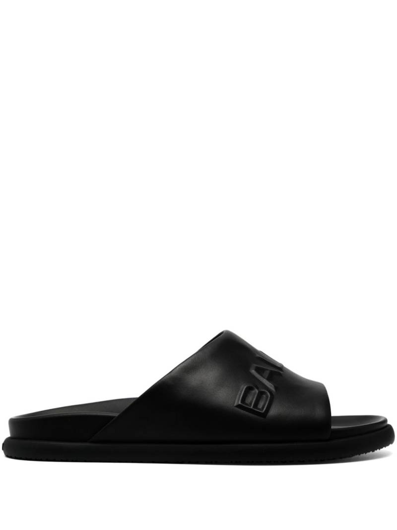 Bally Seaside logo-embossed slides - Black von Bally