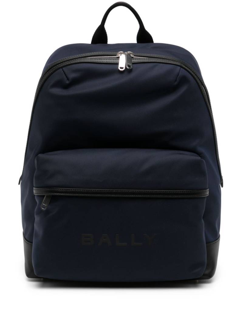 Bally Bar Backpack in Navy Blue Nylon And Leather von Bally