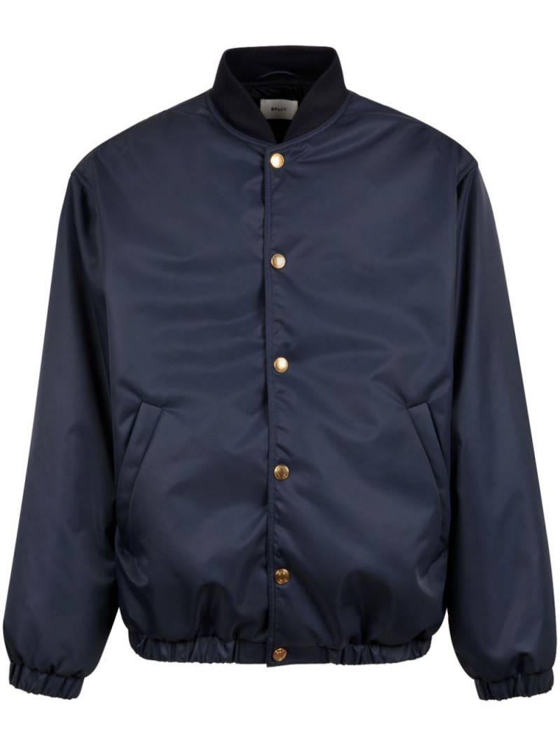 Bally band-collar bomber jacket - Blue von Bally