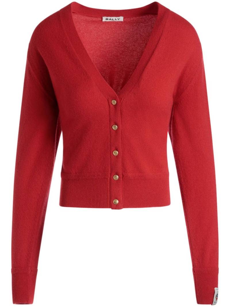 Bally buttoned V-neck cardigan - Red von Bally