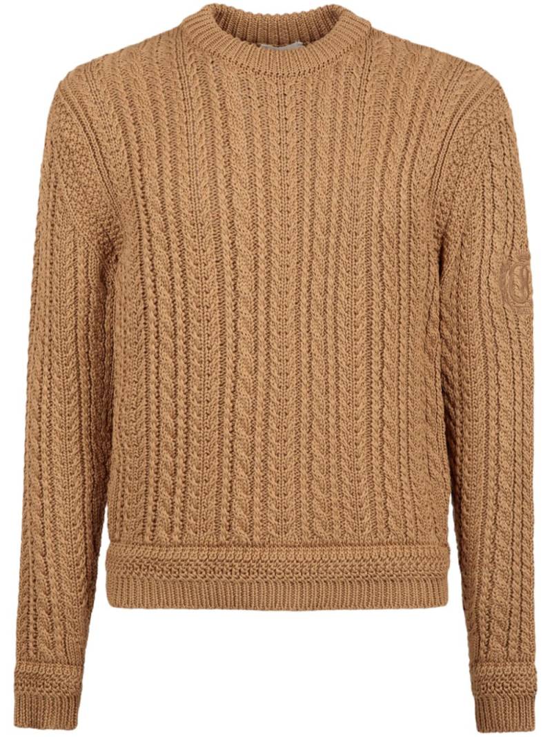 Bally cable-knit cotton jumper - Neutrals von Bally