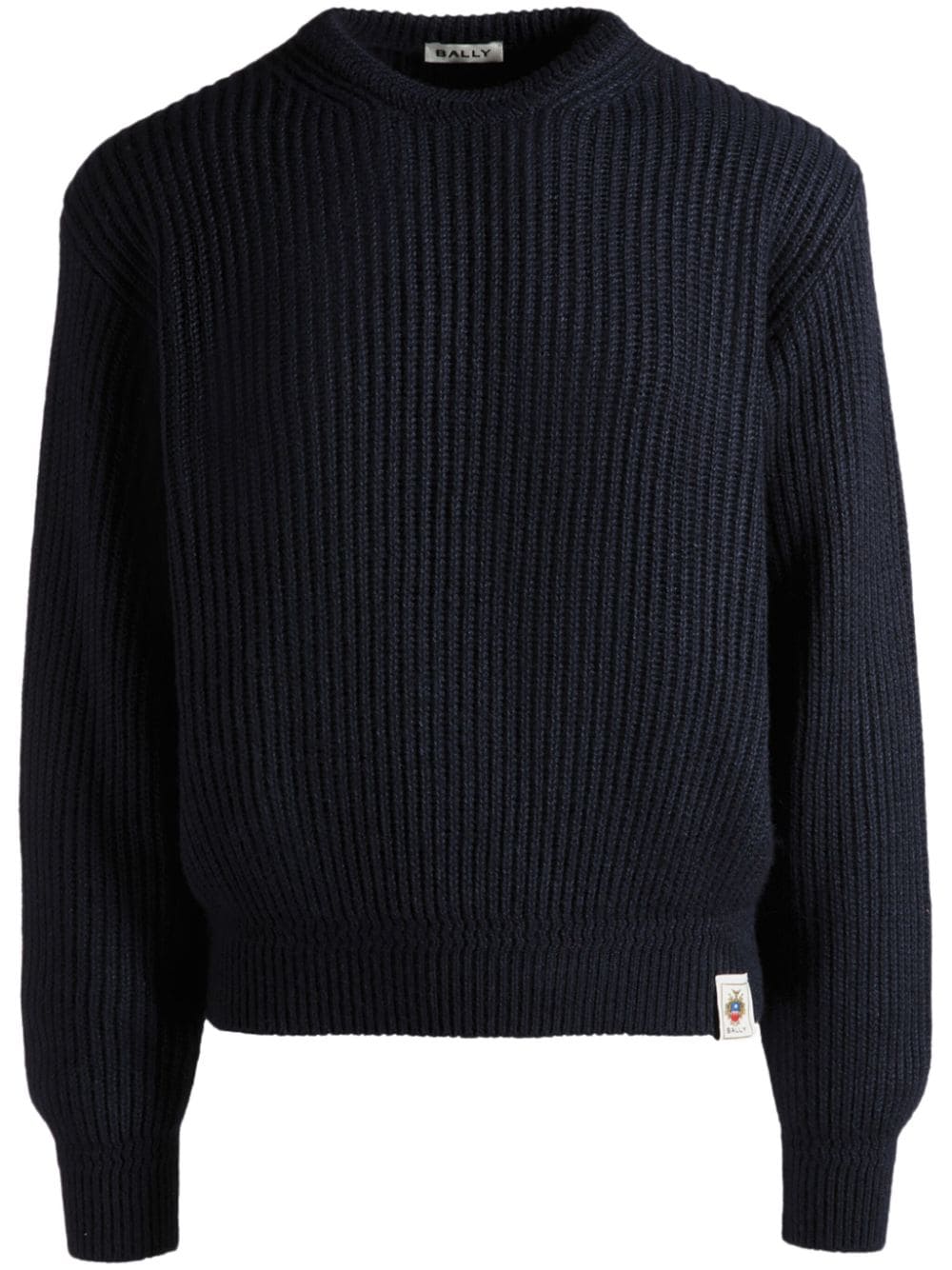 Bally logo patch sweater - Blue von Bally