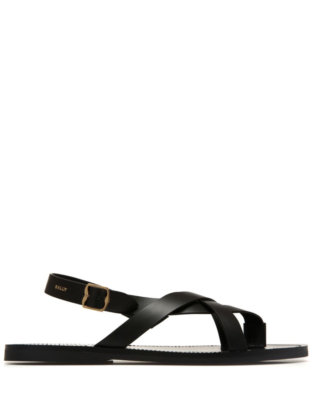 Bally crossover-strap leather sandals - Black von Bally