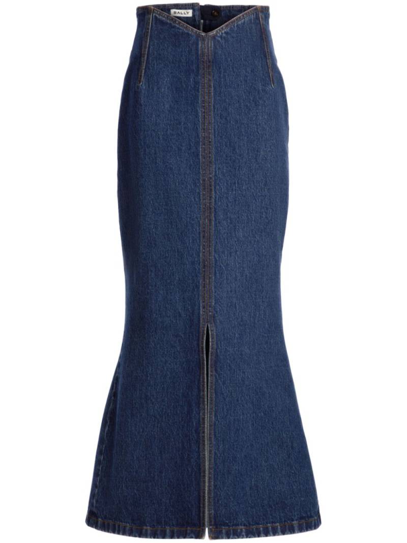 Bally denim midi skirt - Blue von Bally